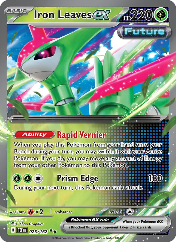 (#025/162) Iron Leaves ex [Scarlet & Violet: Temporal Forces]