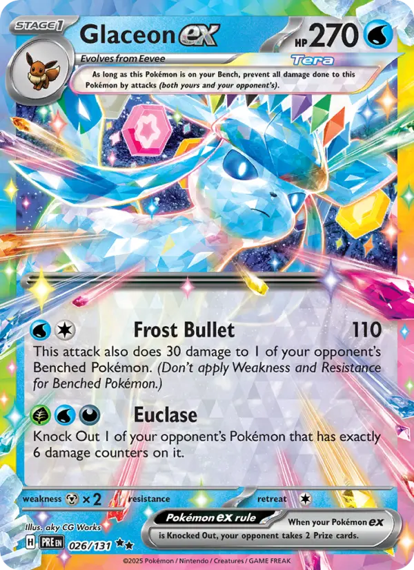 (#026/131) Glaceon ex [Scarlet & Violet: Prismatic Evolutions]