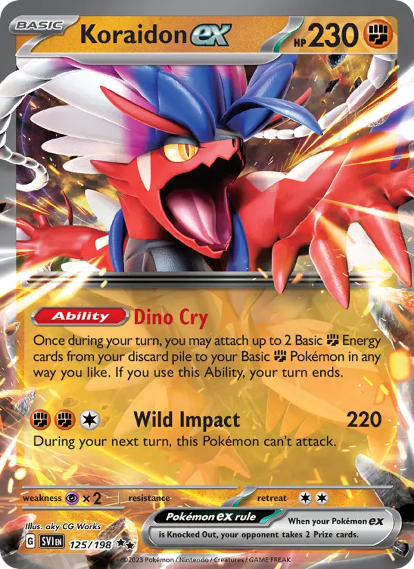(#125/198) Koraidon ex [Scarlet & Violet: S&V Base Set]