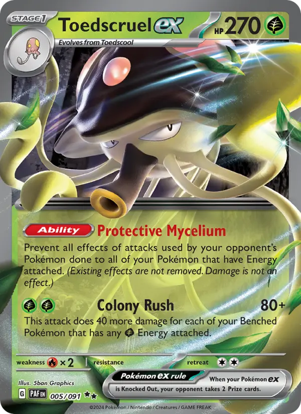 (#005/091) Toedscruel ex [Scarlet & Violet: Paldean Fates]