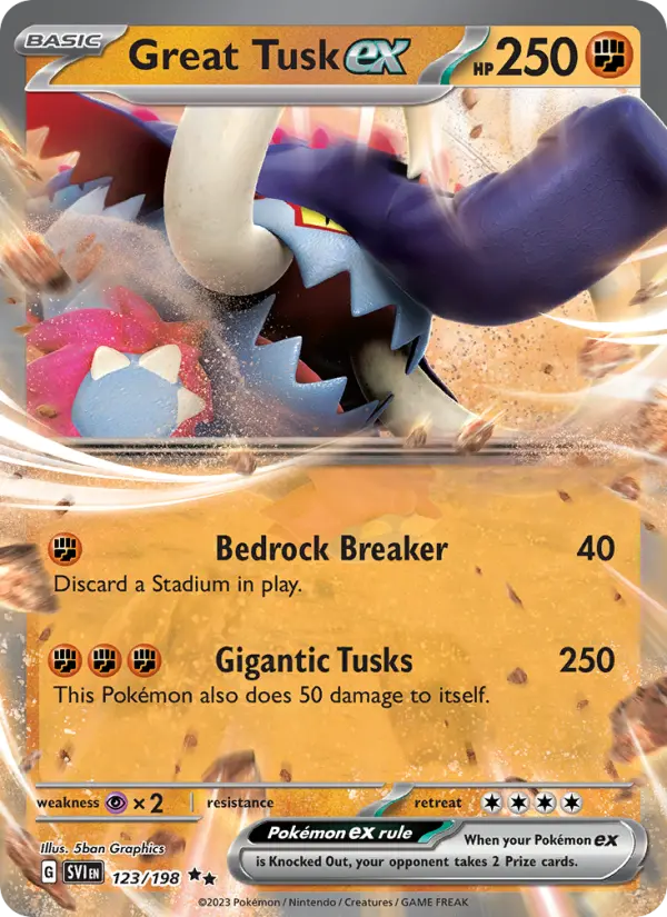 (#123/198) Great Tusk ex [Scarlet & Violet: S&V Base Set]