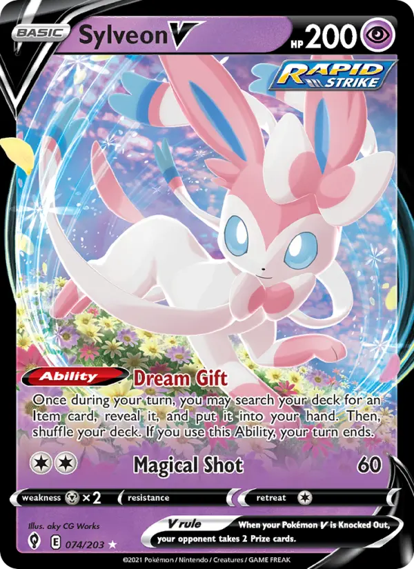 (#074/203) Sylveon V [Sword & Shield: Evolving Skies]