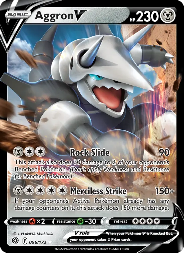 (#096/172) Aggron V [Sword & Shield: Brilliant Stars]