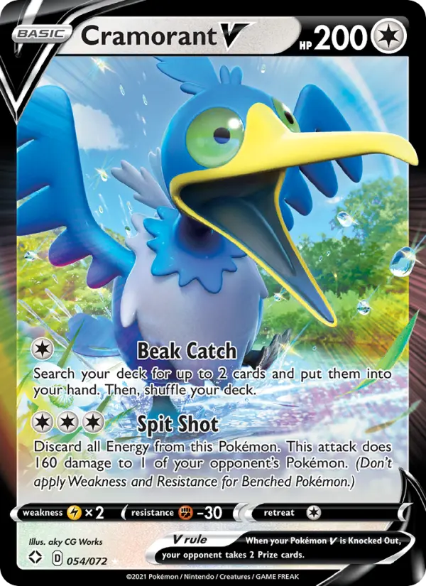 (#054/072) Cramorant V [Sword & Shield: Shining Fates]