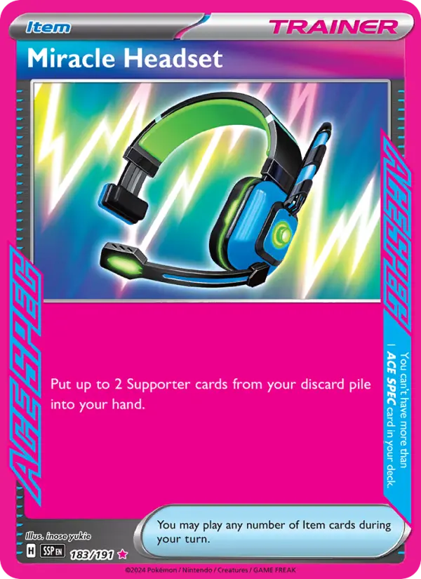 (#183/191) Miracle Headset [Scarlet & Violet: Surging Sparks]