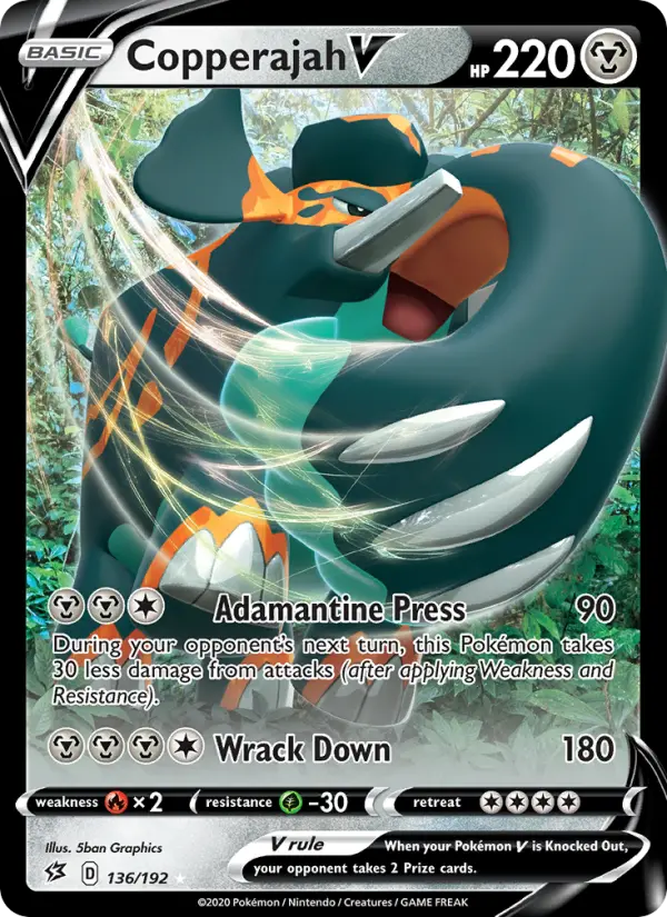 (#136/192) Copperajah V [Sword & Shield: Rebel Clash]