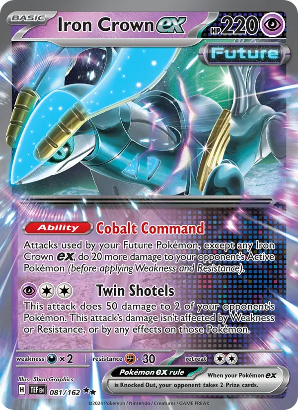 (#081/162) Iron Crown ex [Scarlet & Violet: Temporal Forces]
