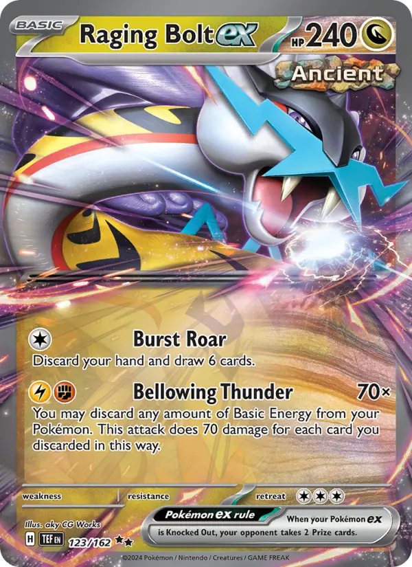 (#123/162) Raging Bolt ex [Scarlet & Violet: Temporal Forces]