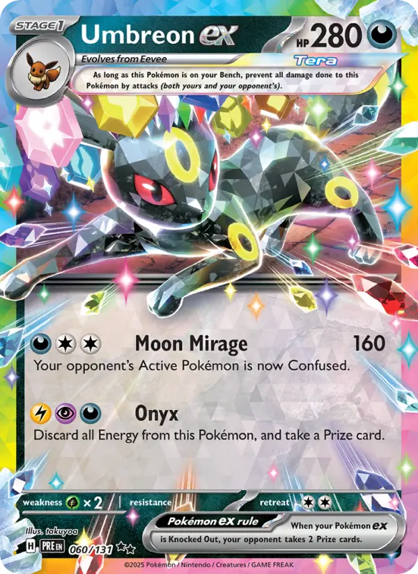 (#060/131) Umbreon ex [Scarlet & Violet: Prismatic Evolutions]