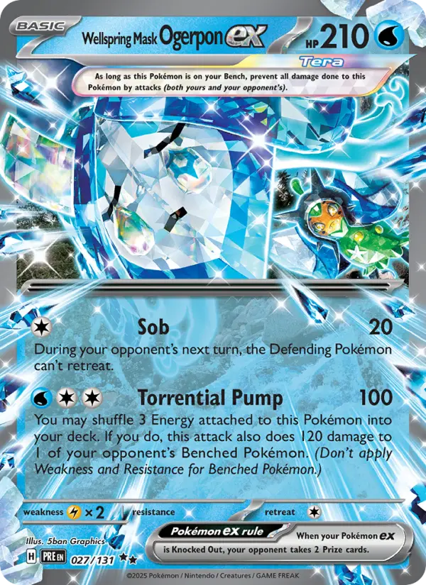 (#027/131) Wellspring Mask Ogerpon ex [Scarlet & Violet: Prismatic Evolutions]