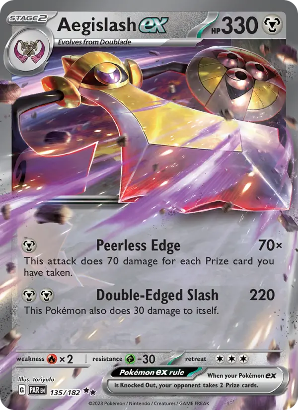 (#135/182) Aegislash ex [Scarlet & Violet: Paradox Rift]