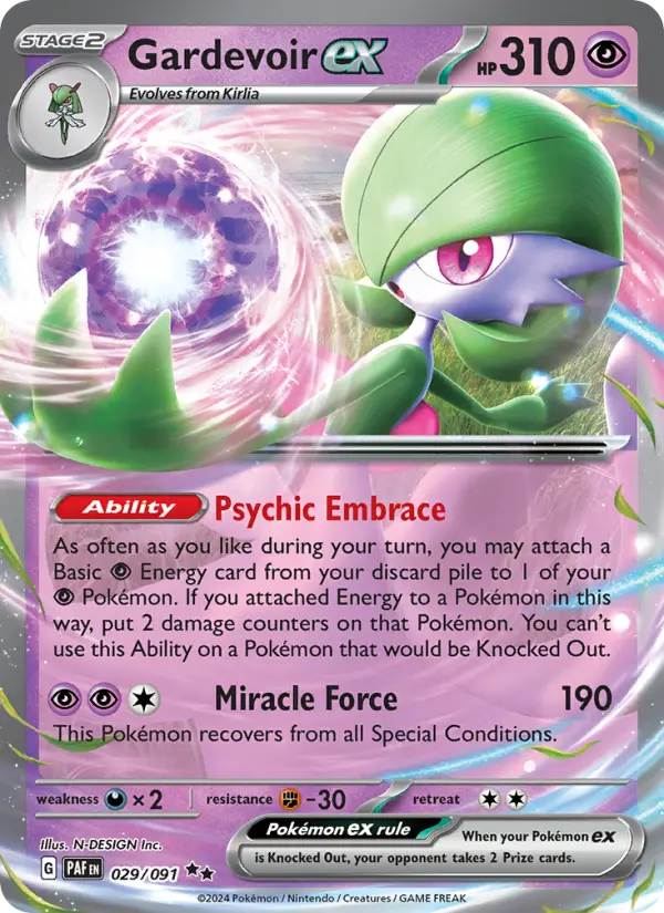 (#029/091) Gardevoir ex [Scarlet & Violet: Paldean Fates]