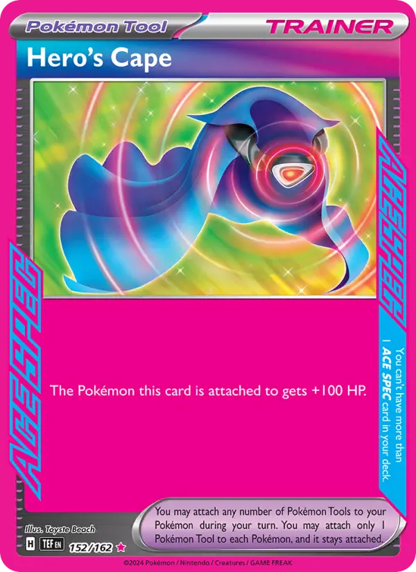(#152/162) Hero's Cape [Scarlet & Violet: Temporal Forces]