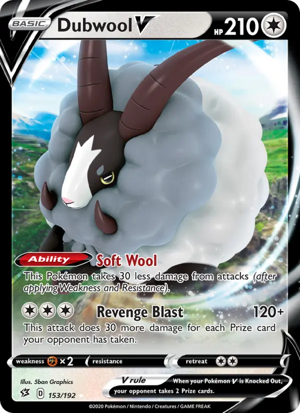 (#153/192) Dubwool V [Sword & Shield: Rebel Clash]