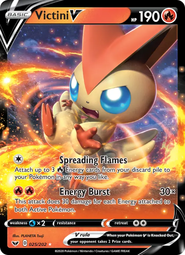 (#025/202) Victini V [Sword & Shield: SW&SH Base Set]