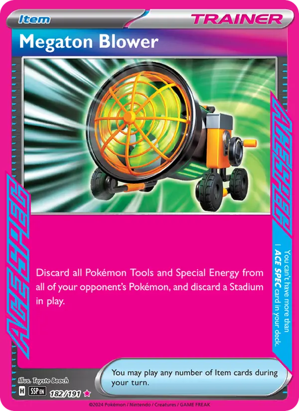 (#182/191) Megaton Blower [Scarlet & Violet: Surging Sparks]