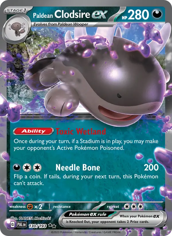 (#130/193) Paldean Clodsire ex [Scarlet & Violet: Paldea Evolved]