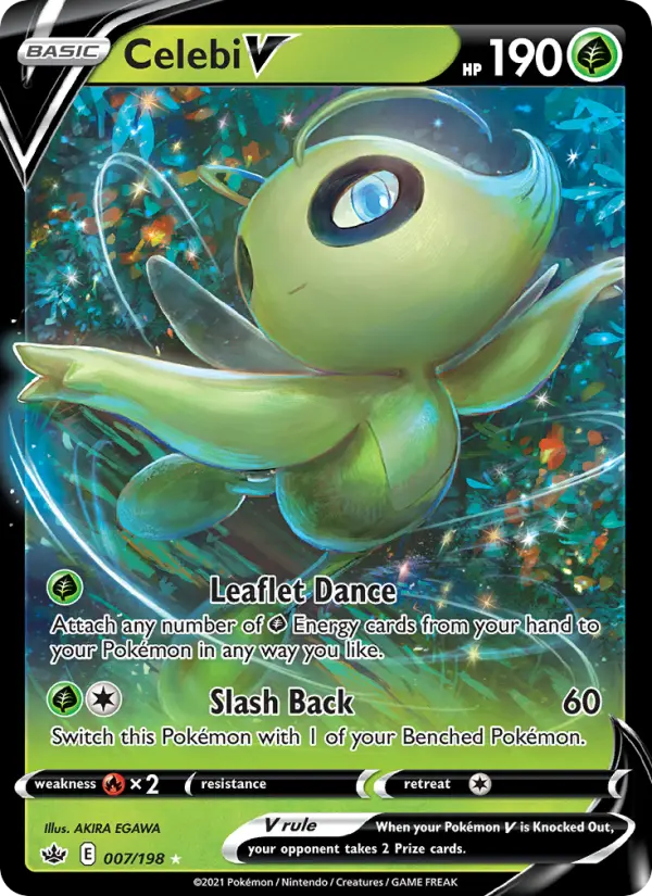 (#007/198) Celebi V [Sword & Shield: Chilling Reign]