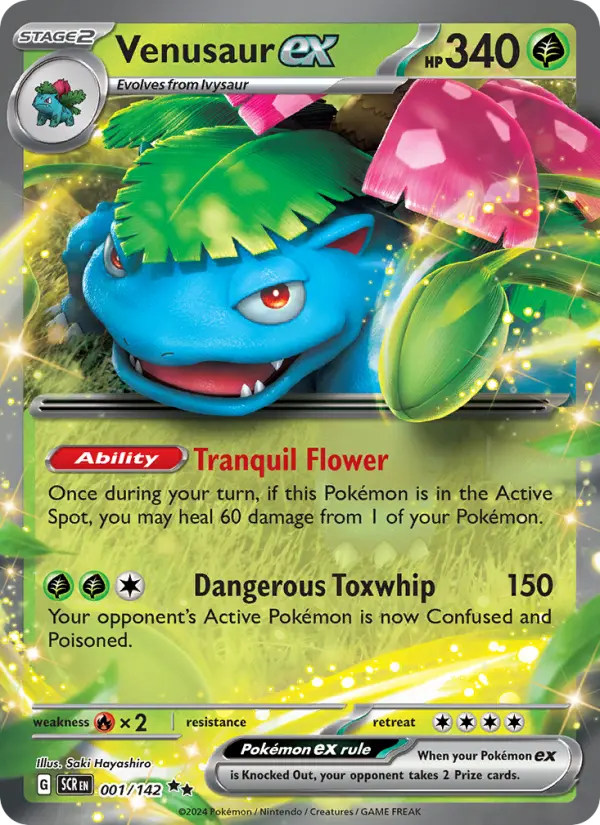 (#001/142) Venusaur ex [Scarlet & Violet: Stellar Crown]