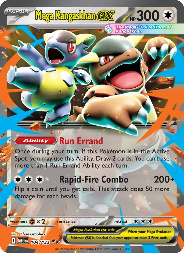 (#104/132) Mega Kangaskhan ex [Mega Evolutions: ME Base Set]