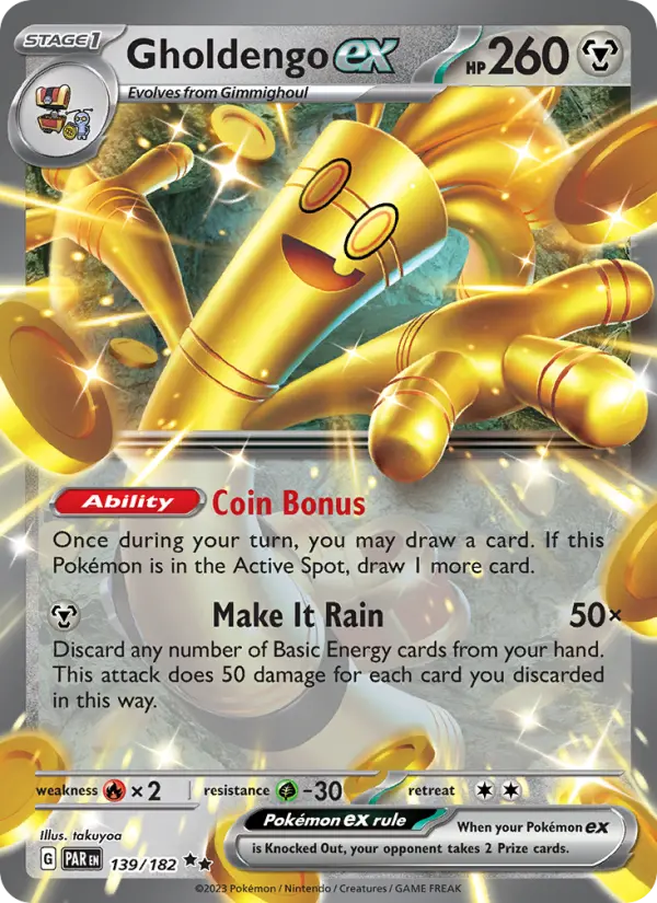 (#139/182) Gholdengo ex [Scarlet & Violet: Paradox Rift]