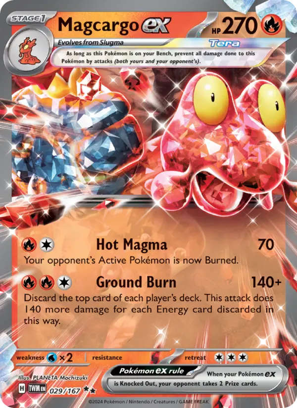 (#029/167) Magcargo ex [Scarlet & Violet: Twilight Masquerade]