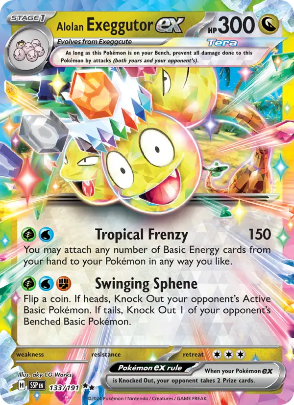 (#133/191) Alolan Exeggutor ex [Scarlet & Violet: Surging Sparks]