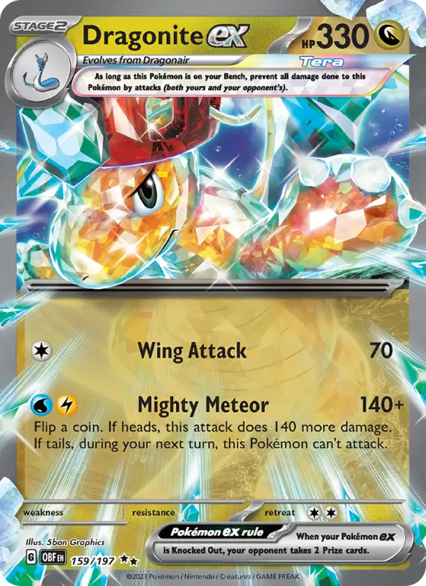 (#159/197) Dragonite ex [Scarlet & Violet: Obsidian Flames]