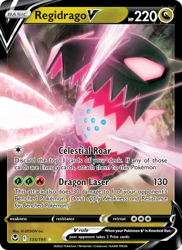 (#135/195) Regidrago V [Sword & Shield: Silver Tempest]