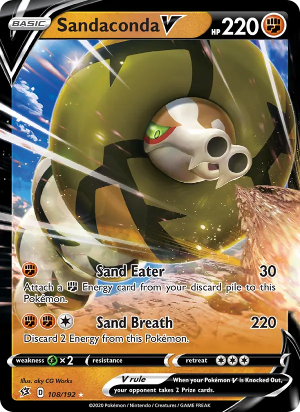 (#108/192) Sandaconda V [Sword & Shield: Rebel Clash]