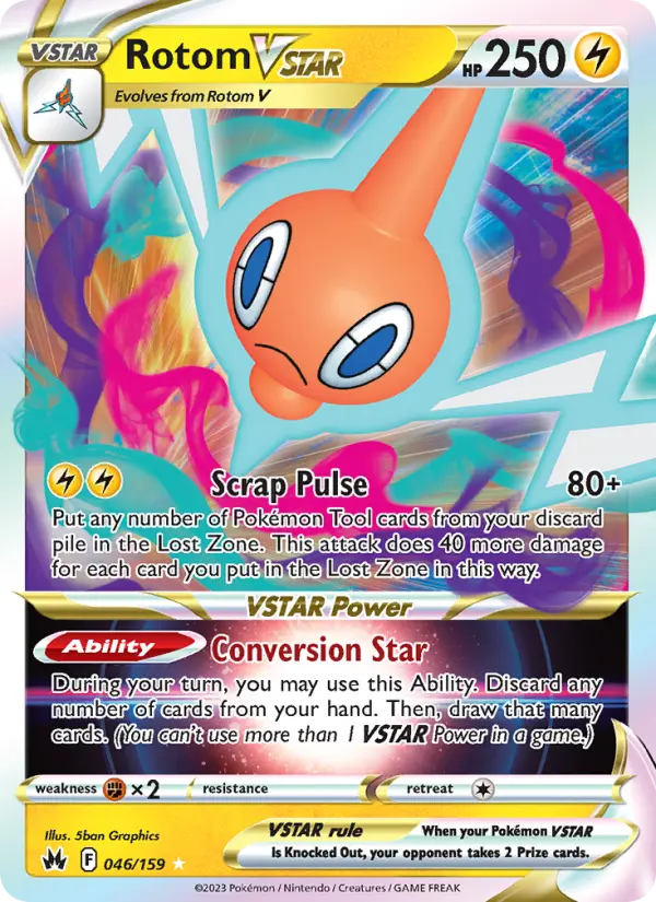 (#046/159) Rotom VSTAR [Sword & Shield: Crown Zenith]