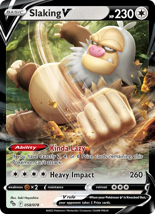 (#058/078) Slaking V [Sword & Shield: Pokemon GO]