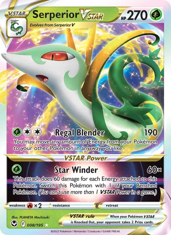 (#008/195) Serperior VSTAR [Sword & Shield: Silver Tempest]