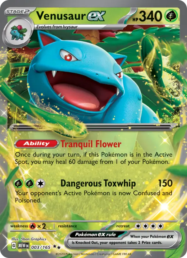 (#003/165) Venusaur ex [Scarlet & Violet: 151]