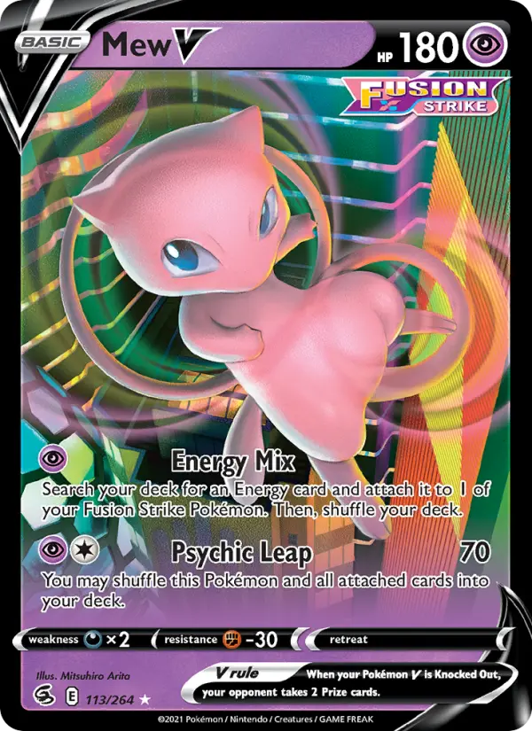 (#113/264) Mew V [Sword & Shield: Fusion Strike]