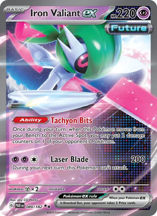 (#089/182) Iron Valiant ex [Scarlet & Violet: Paradox Rift]