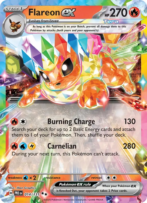 (#014/131) Flareon ex [Scarlet & Violet: Prismatic Evolutions]