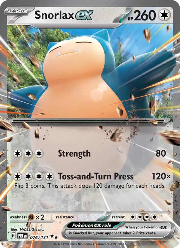 (#076/131) Snorlax ex [Scarlet & Violet: Prismatic Evolutions]