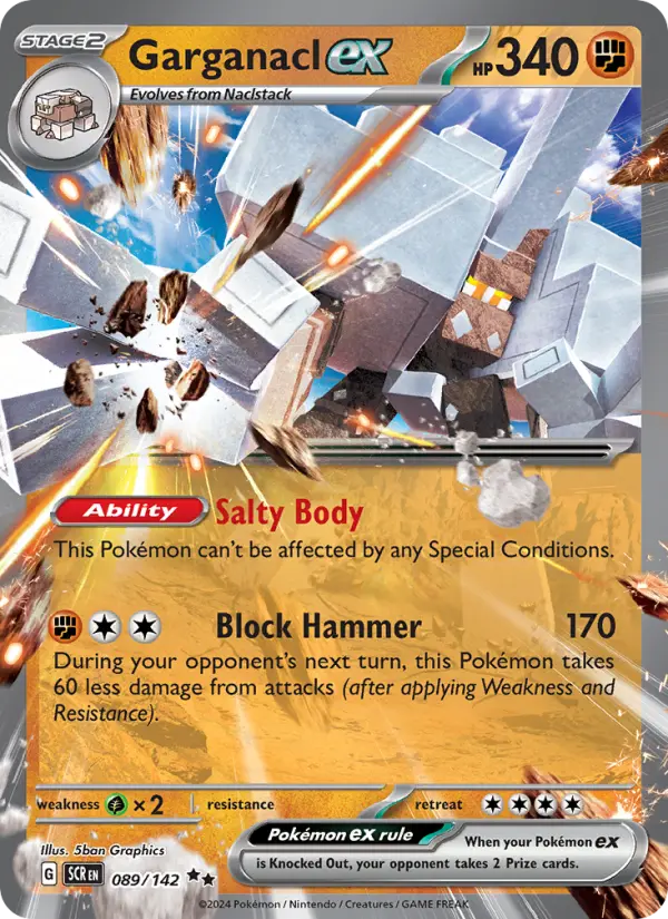 (#089/142) Garganacl ex [Scarlet & Violet: Stellar Crown]