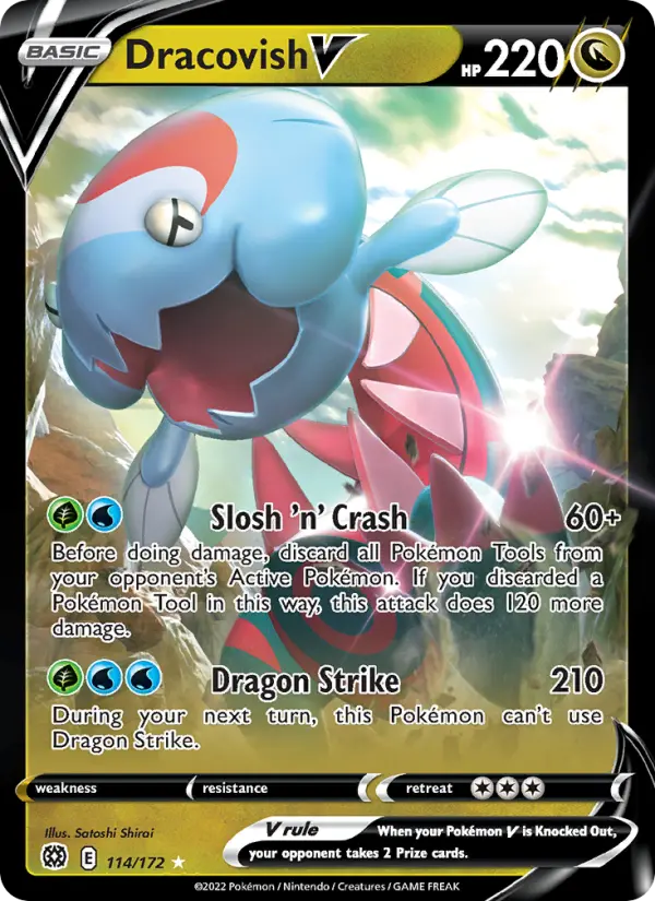 (#114/172) Dracovish V [Sword & Shield: Brilliant Stars]