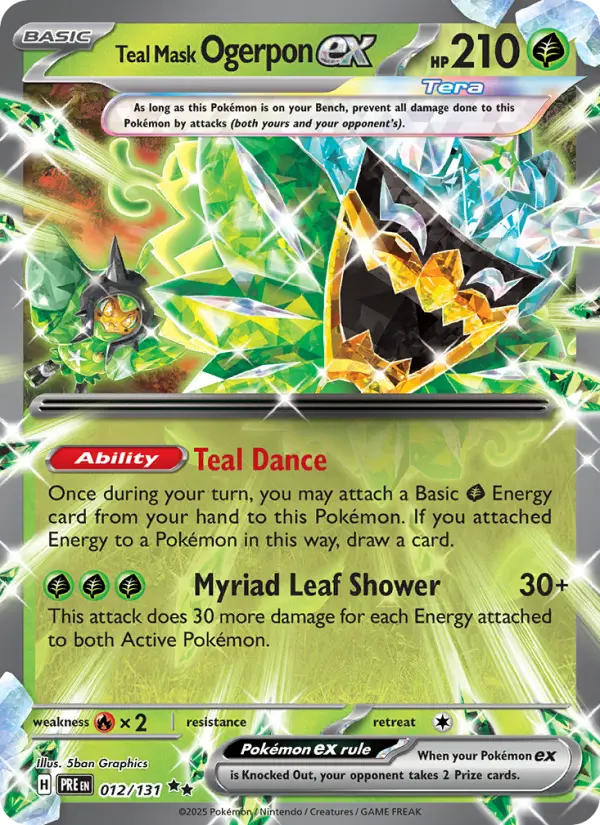 (#012/131) Teal Mask Ogerpon ex [Scarlet & Violet: Prismatic Evolutions]