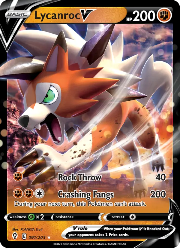 (#091/203) Lycanroc V [Sword & Shield: Evolving Skies]