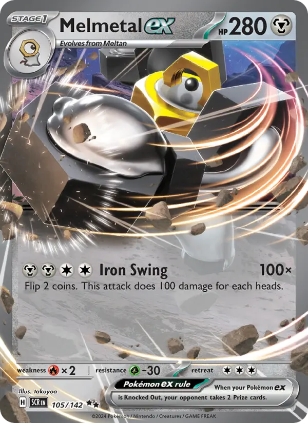 (#105/142) Melmetal ex [Scarlet & Violet: Stellar Crown]