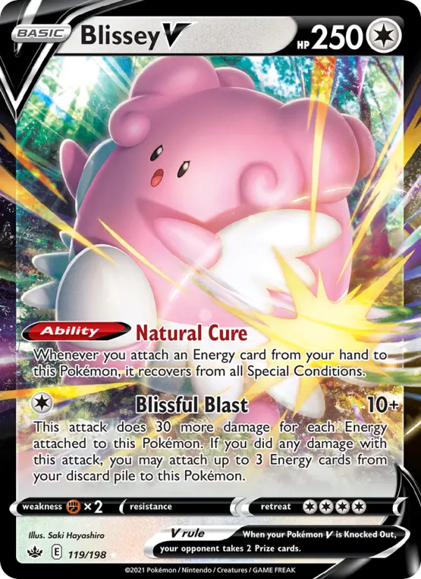 (#119/198) Blissey V [Sword & Shield: Chilling Reign]