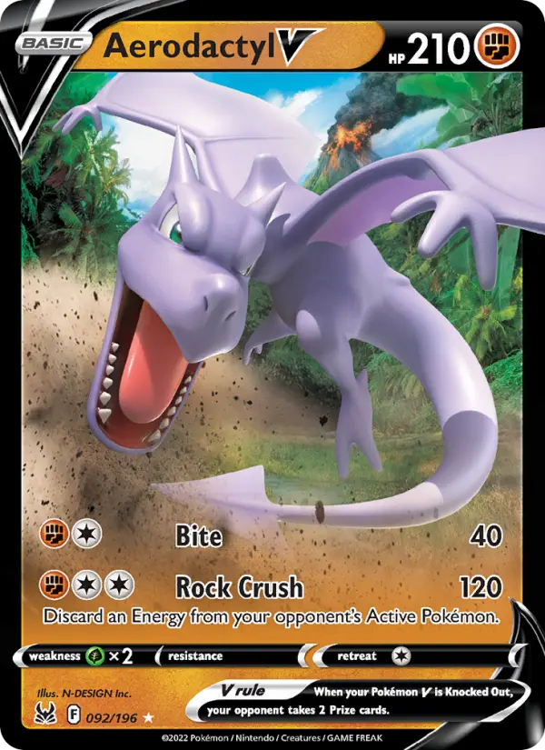 (#092/196) Aerodactyl V [Sword & Shield: Lost Origin]