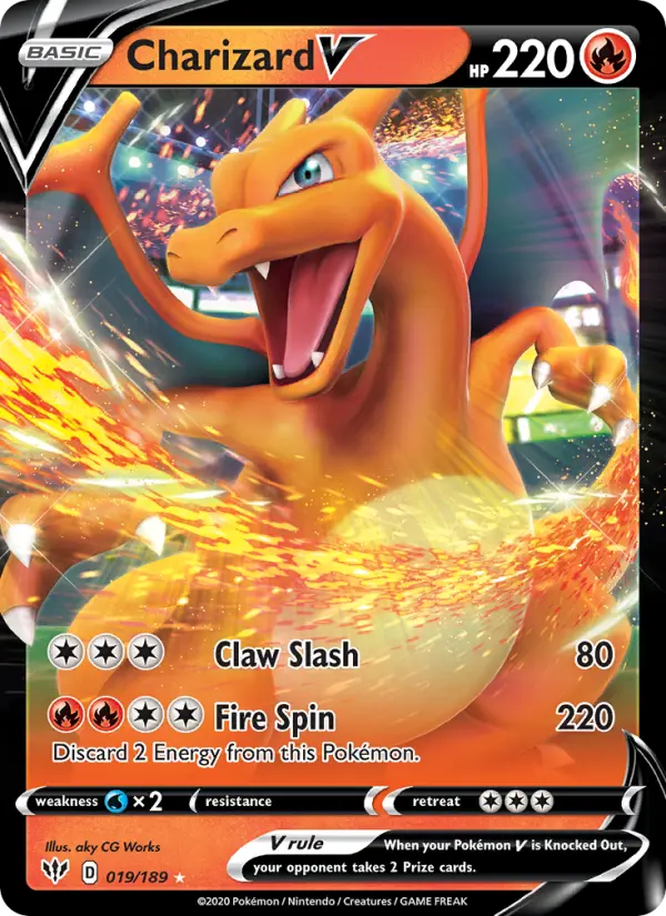 (#019/189) Charizard V [Sword & Shield: Darkness Ablaze]