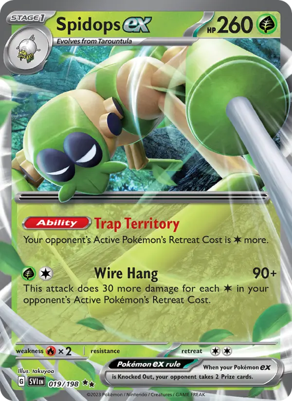 (#019/198) Spidops ex [Scarlet & Violet: S&V Base Set]