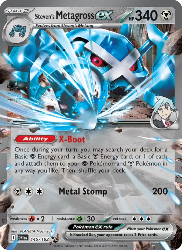 (#145/182) Steven's Metagross ex [Scarlet & Violet: Destined Rivals]