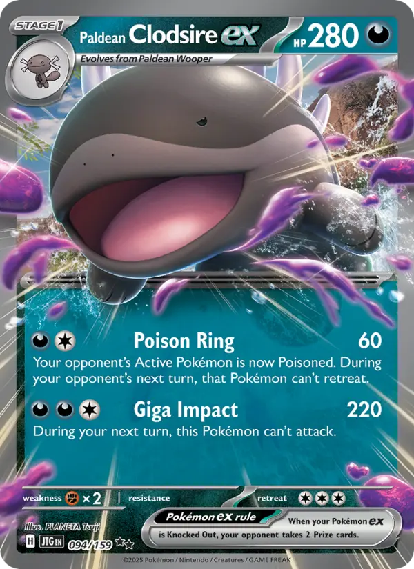 (#094/159) Paldean Clodsire ex [Scarlet & Violet: Journey Together]