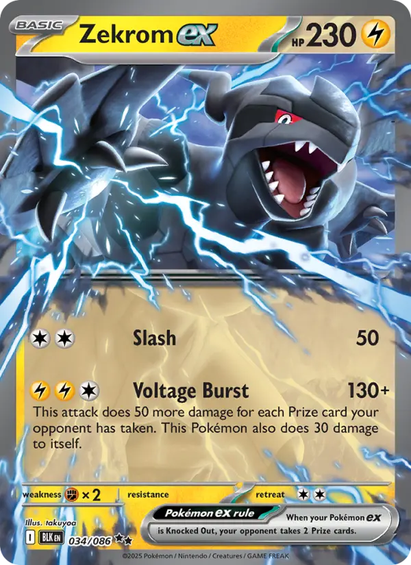 (#034/086) Zekrom ex [Scarlet & Violet: Black Bolt]